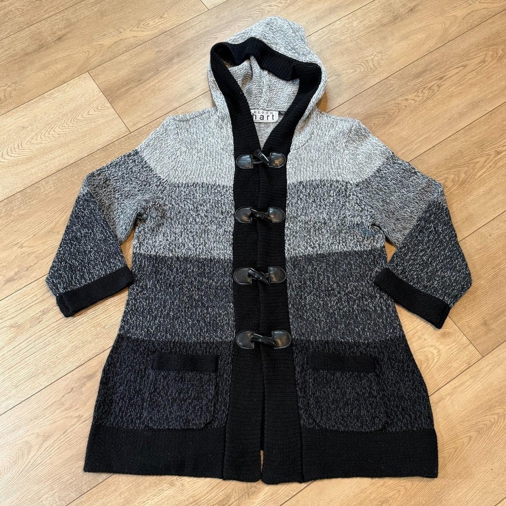 VTG‎ Chunky Knit Cardigan Sweater Jacket Button Lg Cozy Fall Winter Grannycore